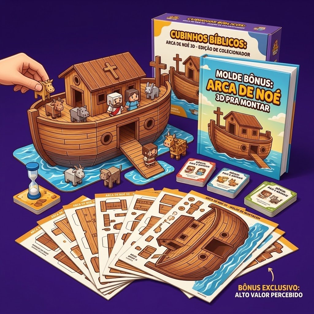 Molde Bônus: Arca de Noé 3D