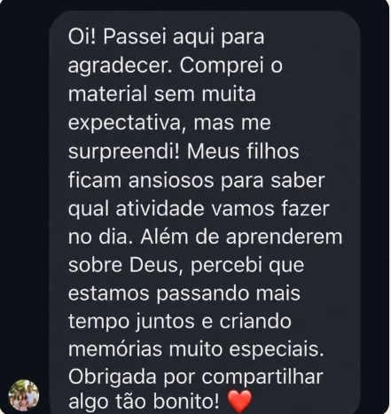 Depoimento real de compradora